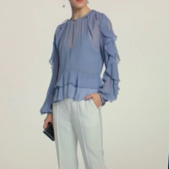 NICHOLAS Silk Ruffle Layer Top Size XS VGUC - Picture 1 of 5